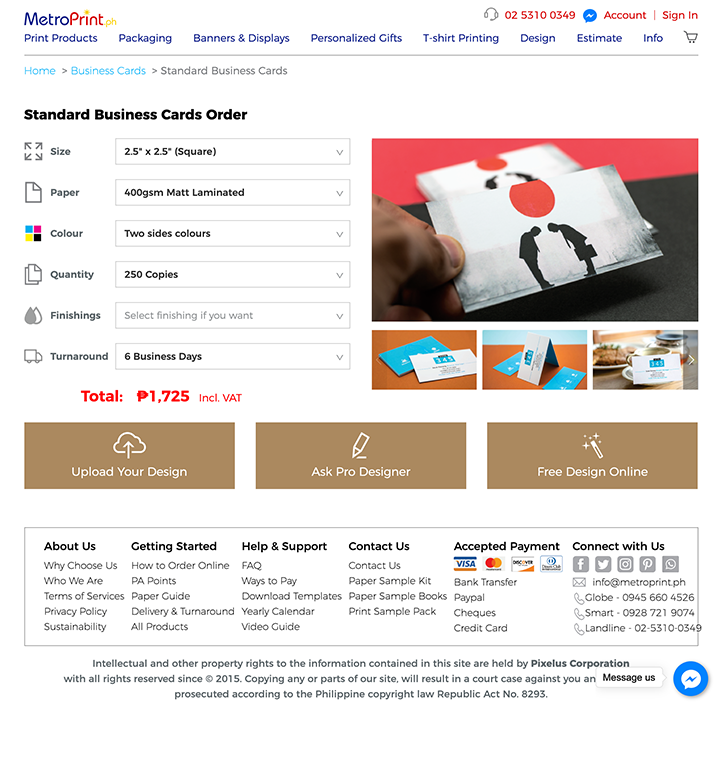 How To Order Online - Configure your selection